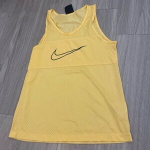 Nike Yellow Mesh Tank Top